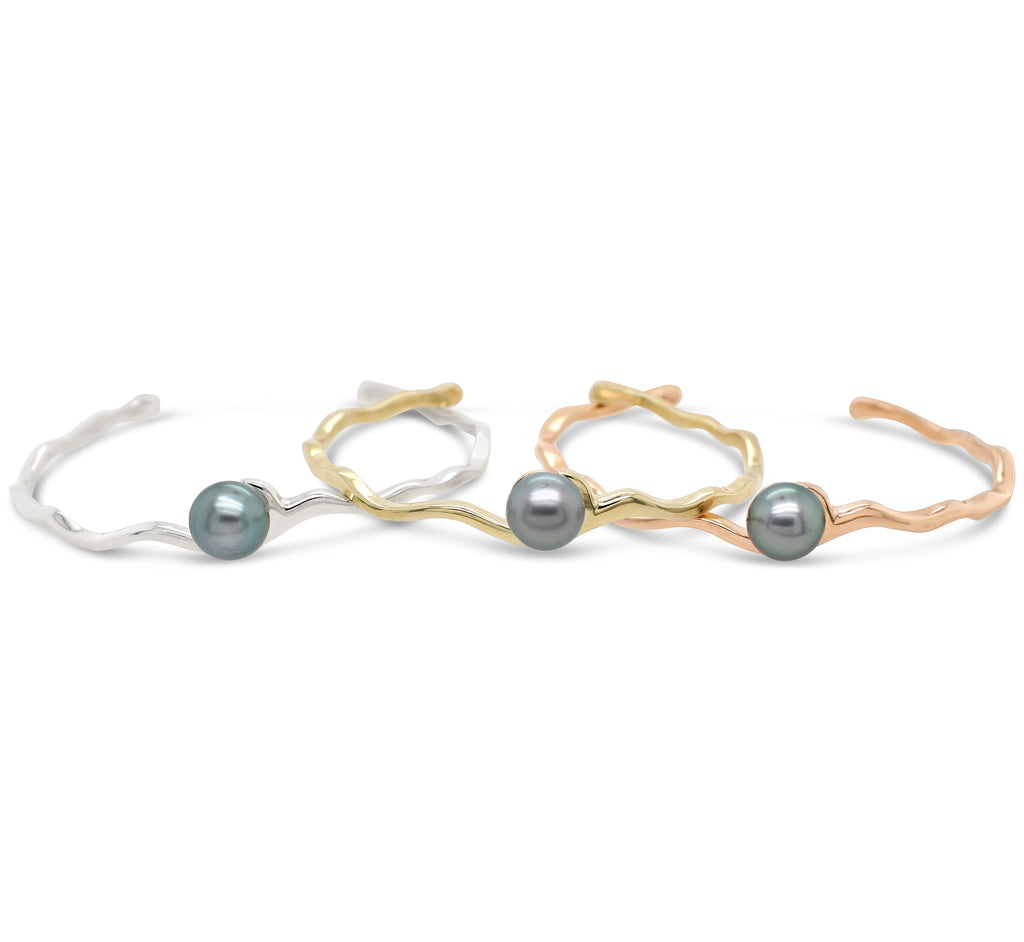 Island Bound Wave Cuff with Abrohos Pearl