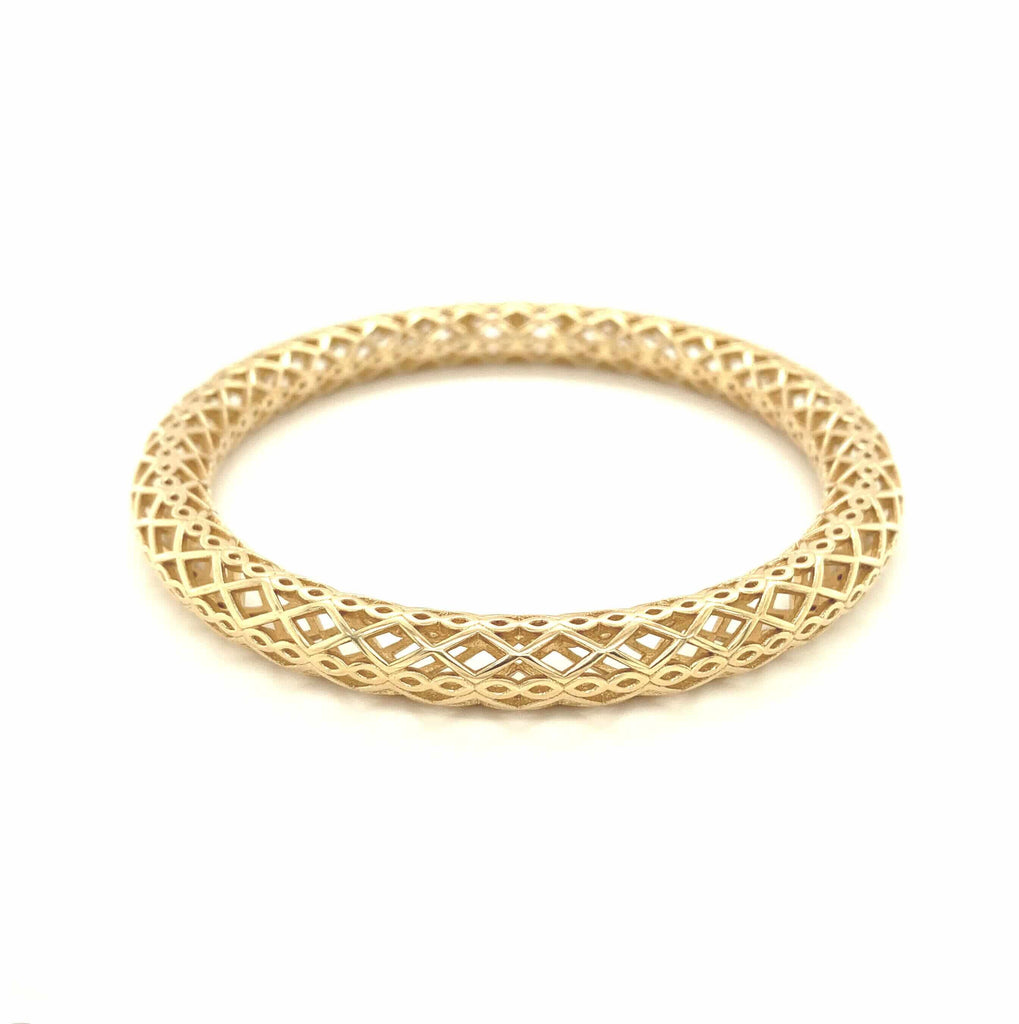 Discover the elegance of our Moroccan Gold Tube Bangle, a stunning addition to your jewelry collection.