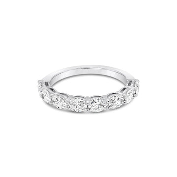 Discover the timeless elegance of the Eternity Oval Lab Diamond Ring by Olyv at Latitude Jewellers.