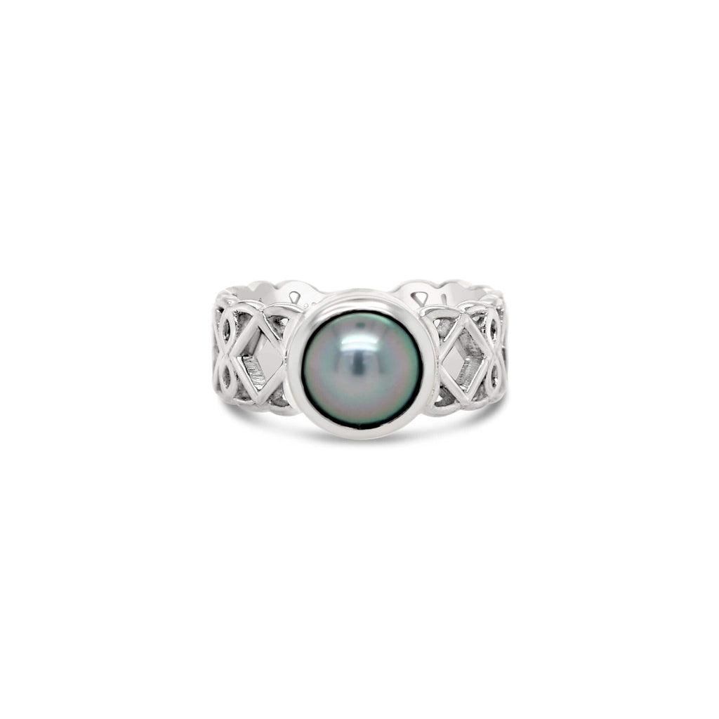 Moroccan Pearl Ring in Silver