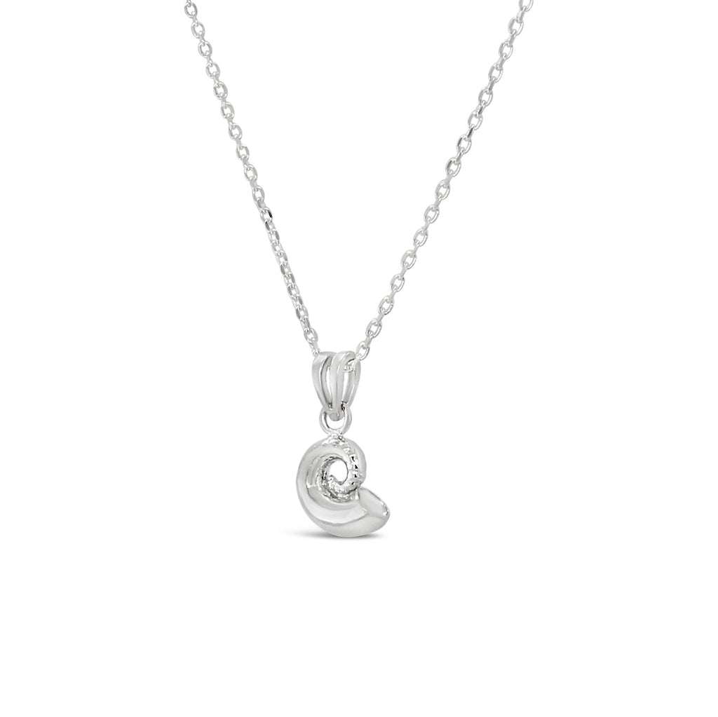 Discover the elegance of our Spiral Shell Pendant - a stunning accessory that captures the beauty of the ocean in a single piece of jewelry.