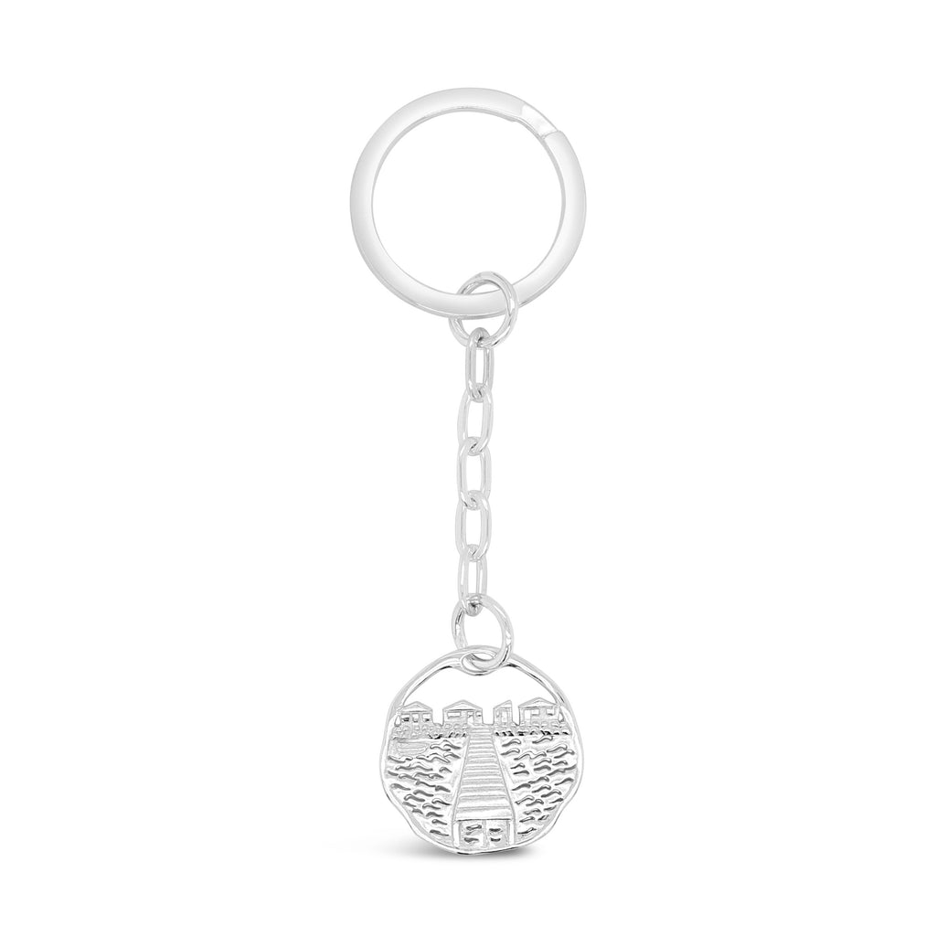 Discover the elegance of our Abrolhos Jetty Key Ring, crafted with sterling silver for a touch of sophistication.