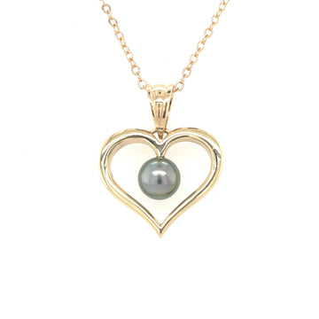 Abrolhos Heart Pendant 9ct Yellow gold