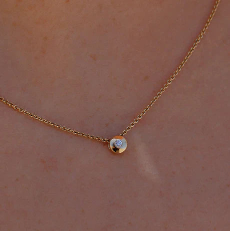 Single Diamond Necklace