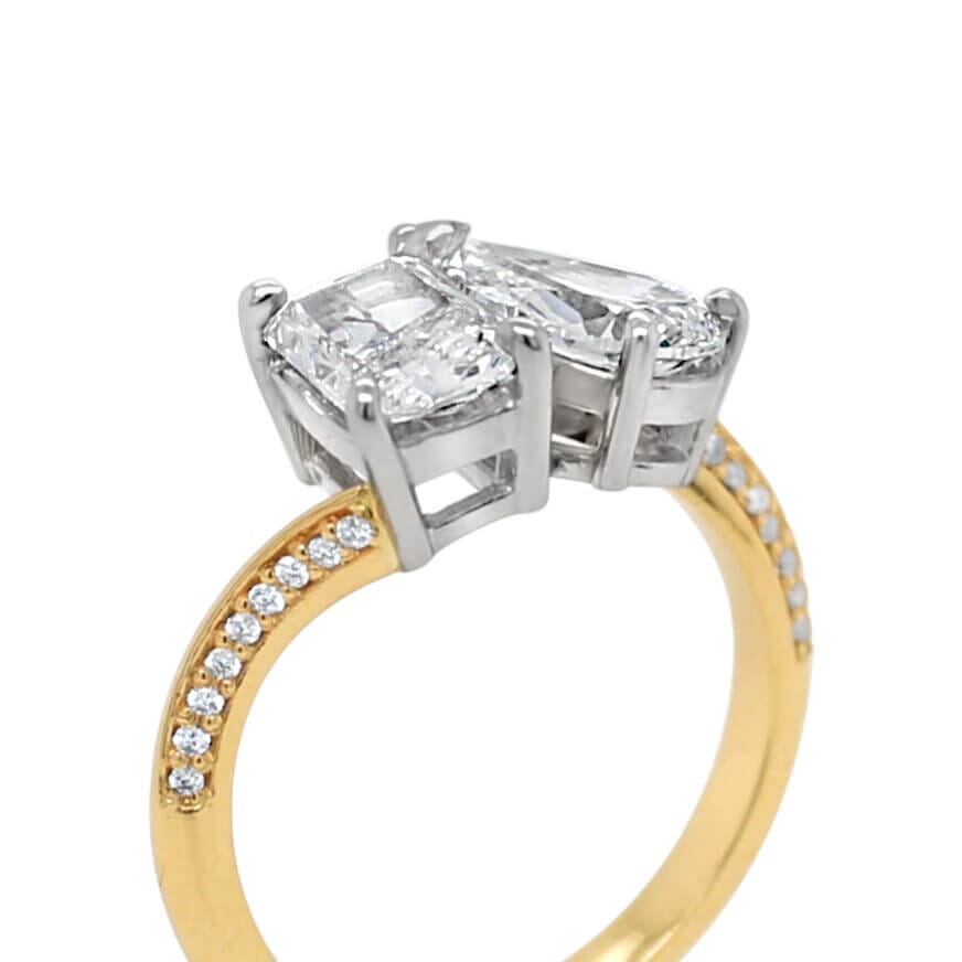 Pear and Modified Brilliant Ring