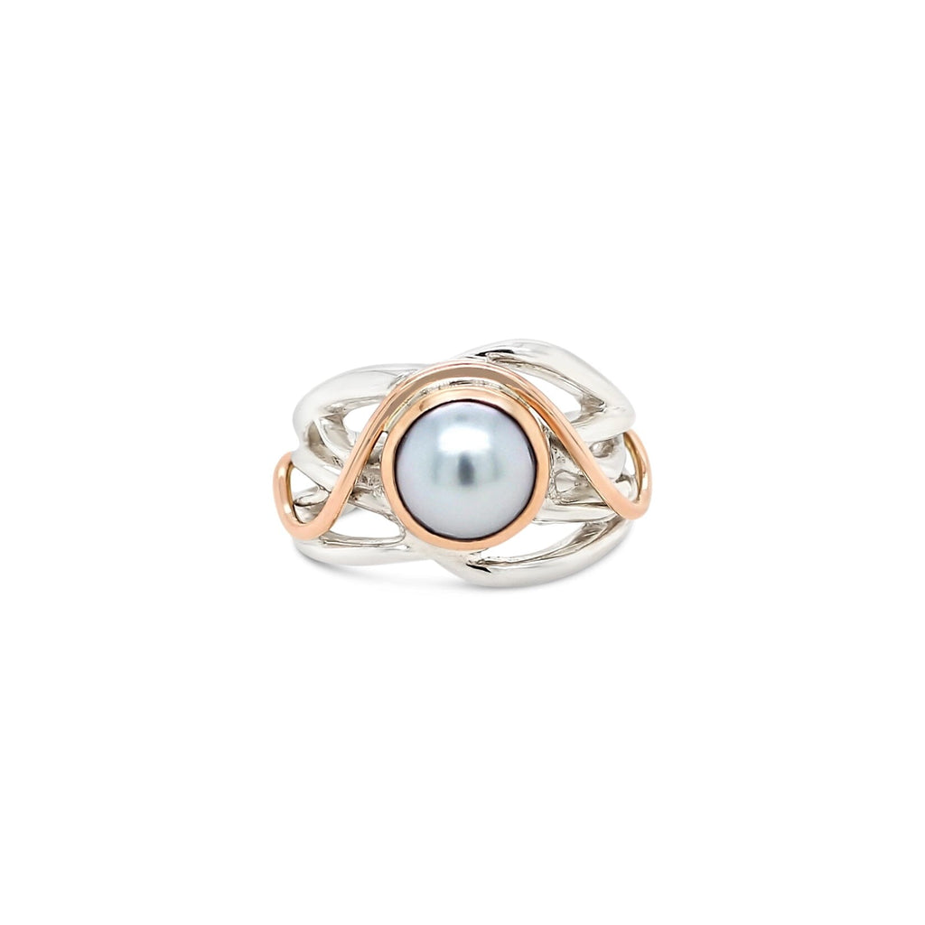 Bella Ring Abrolhos with Pearl and Swirl