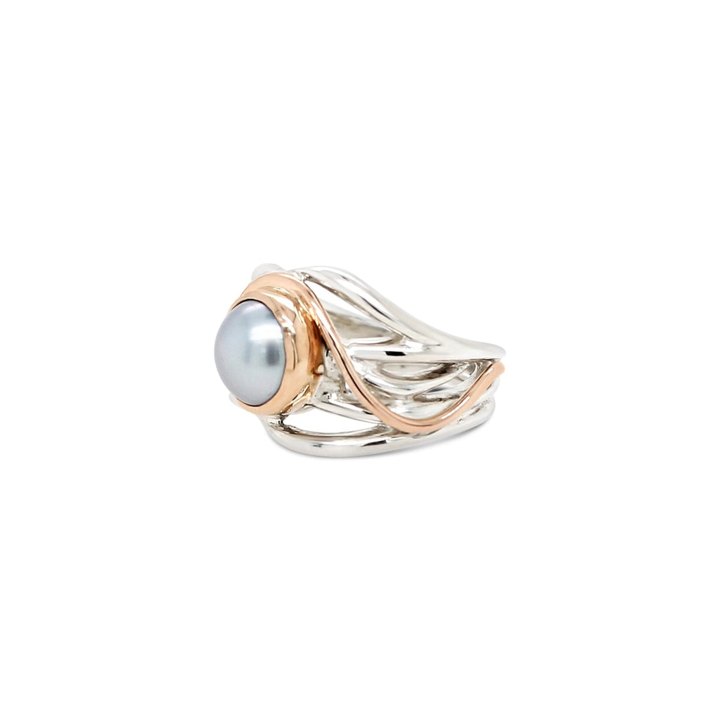 Bella Ring Abrolhos with Pearl and Swirl