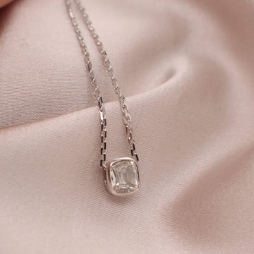 Prince Cut Diamond Slider Pendant