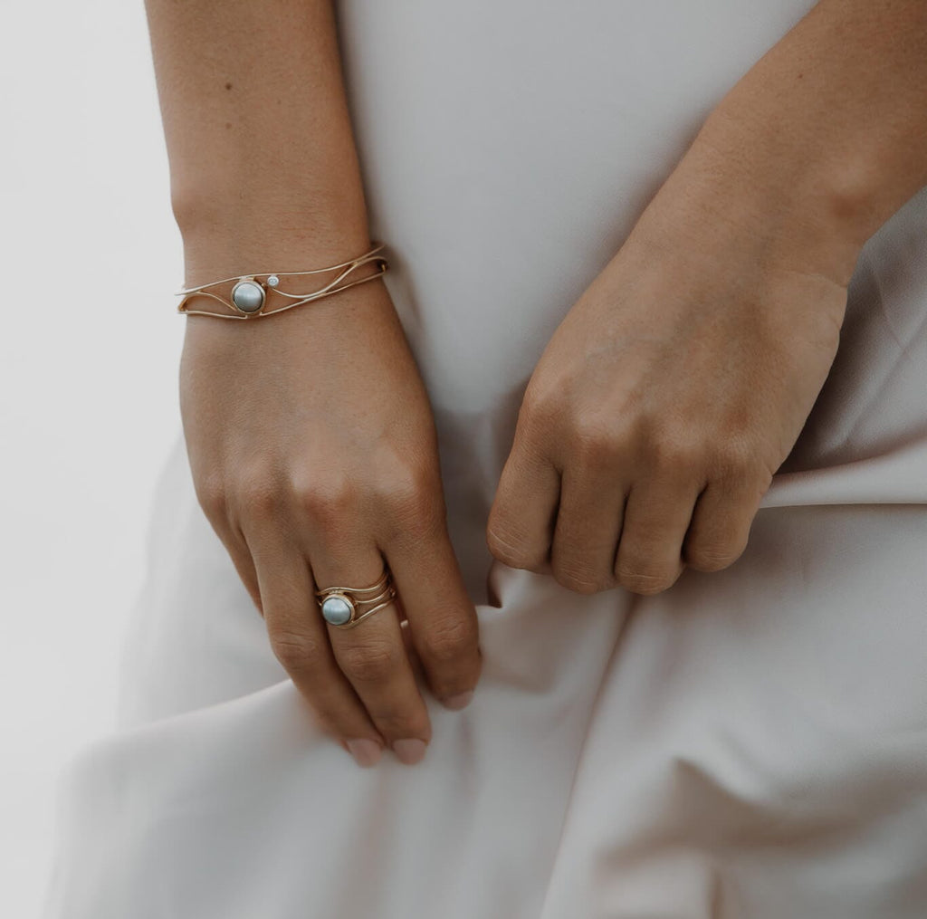 Slim Lexi Ring with Abrolhos Pearl