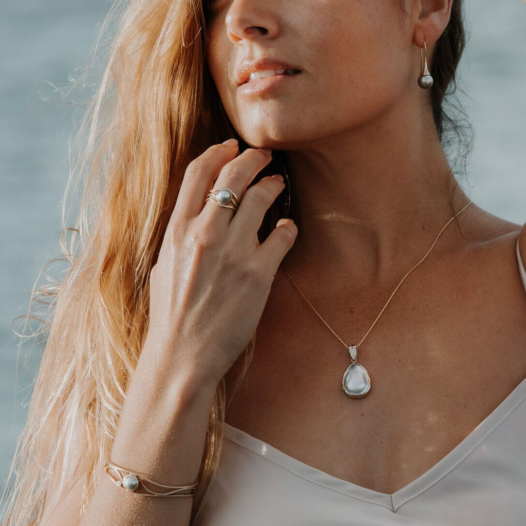 Slim Lexi Ring with Abrolhos Pearl