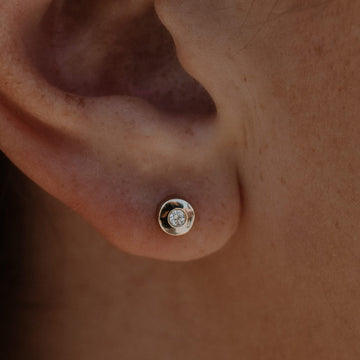 Gold Diamond Studs