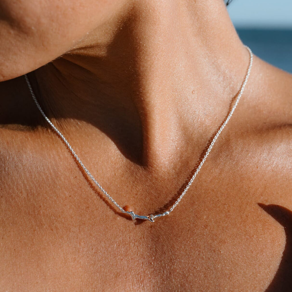 Coral Inspired Necklet with Diamond