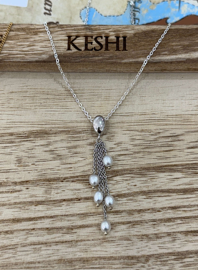 18ct Abrolhos Pearl Keshi Drop Pendant
