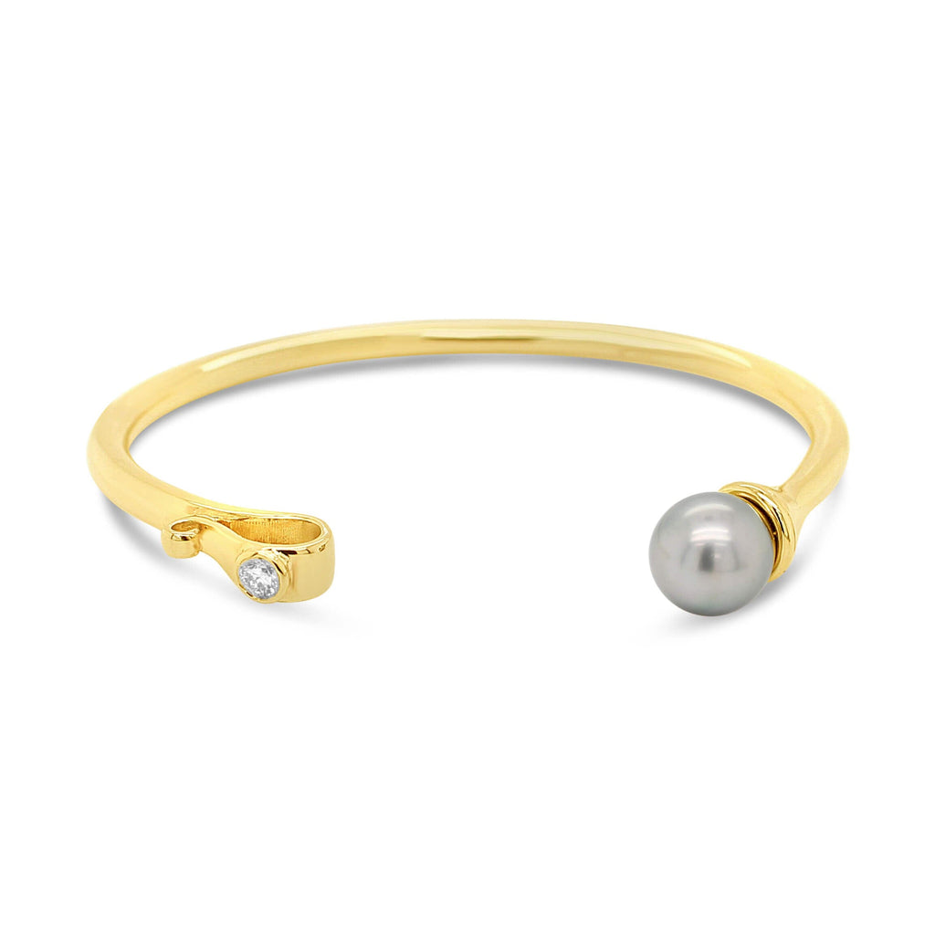 Goddess Cuff with Abrolhos Pearl and Diamond