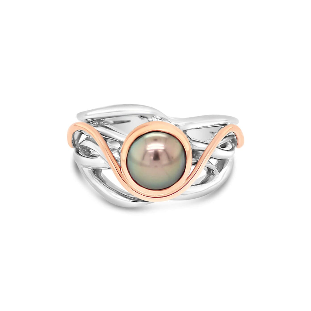 Bella Ring Abrolhos with Pearl and Swirl