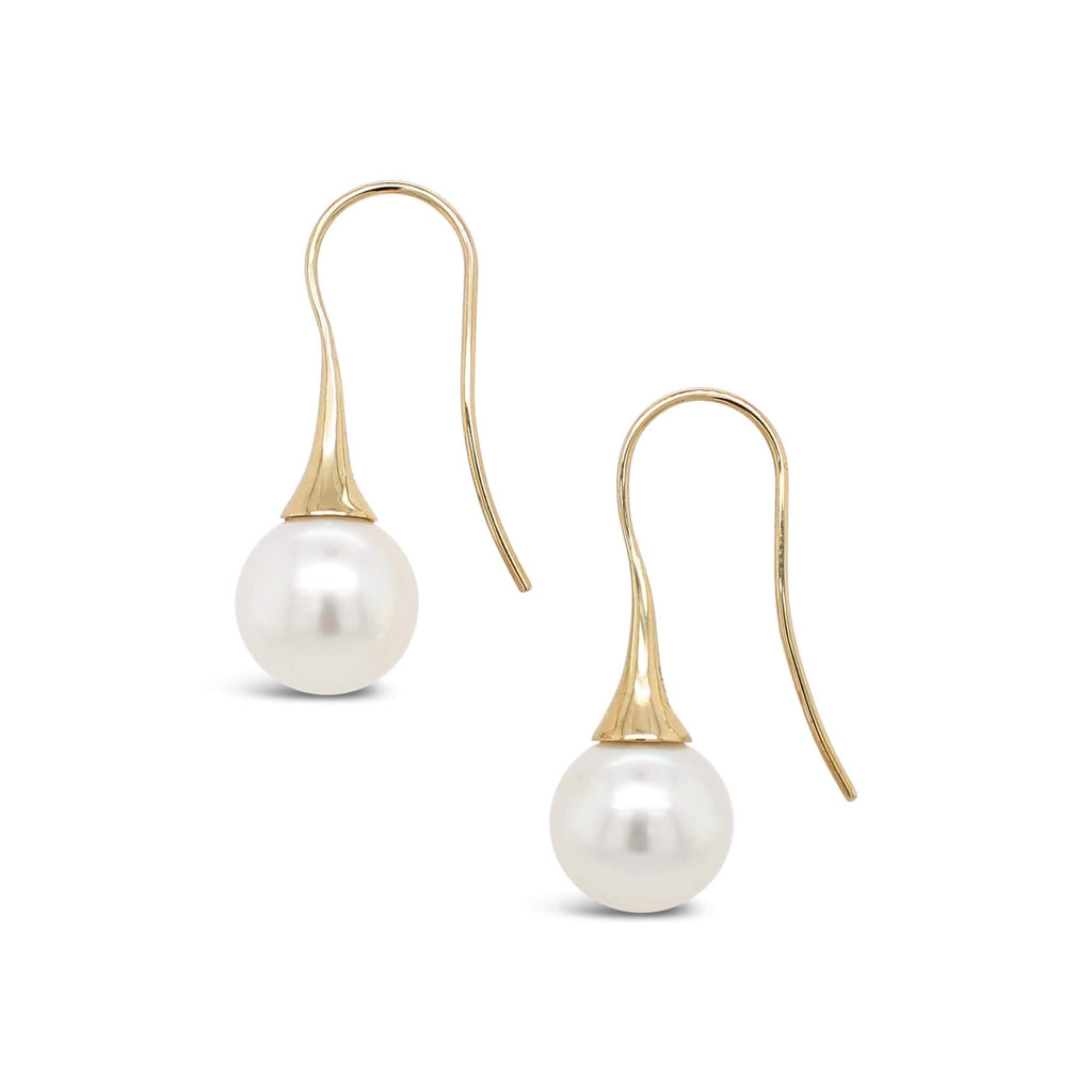 Signature Flute Earrings with South Sea Pearl
