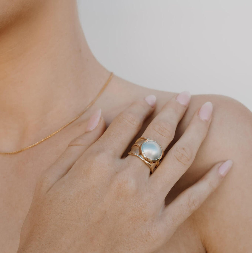Solid Yellow Gold Lexi Ring