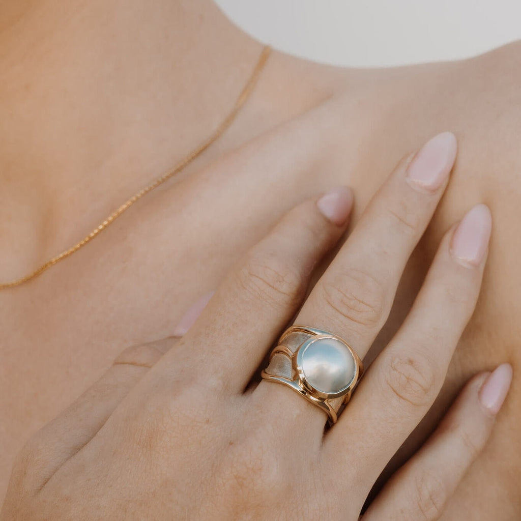 Solid Yellow Gold Lexi Ring