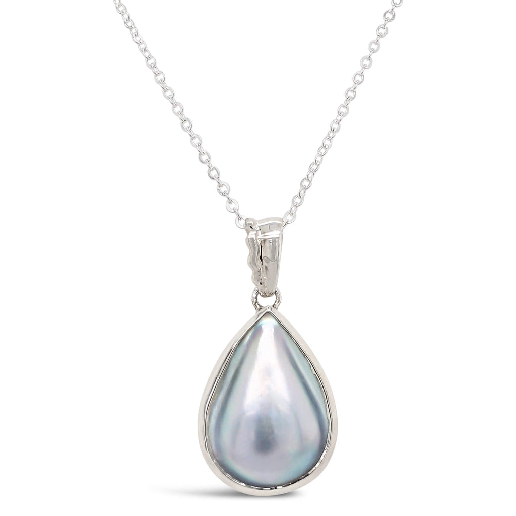 Island Bound Wave Pendant with Abrolhos Mabe Pearl