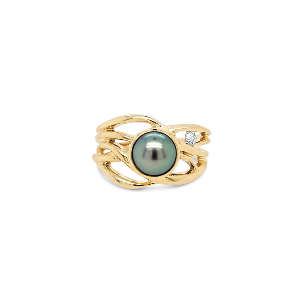 Bella Ring Abrolhos Pearl and Diamond