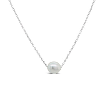 Floating Pearl Necklace with Abrolhos Keshi Pearl
