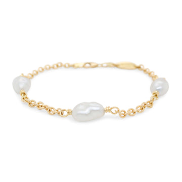 Keshi Trio Bracelet in 18ct Gold