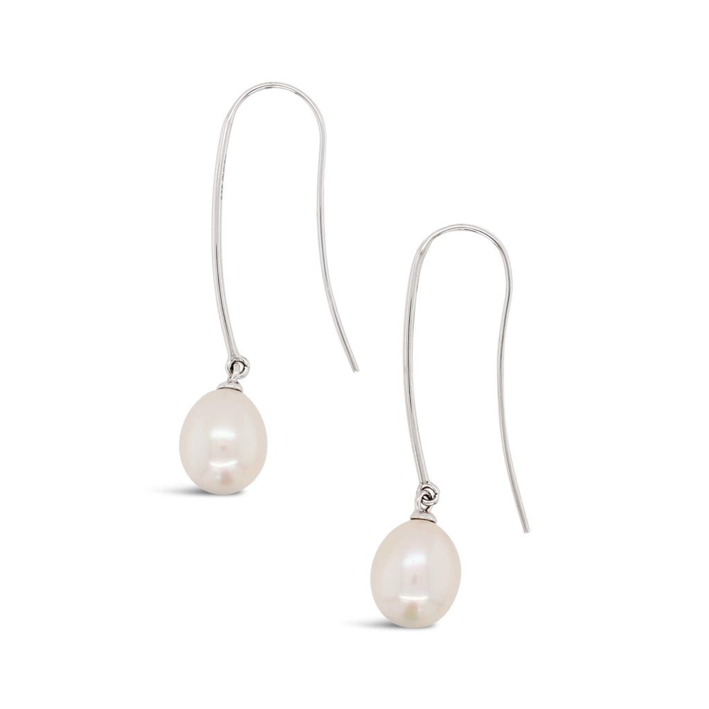 Long Freshwater Pearl Earrings Yellow and Rose Gold and Silver versions