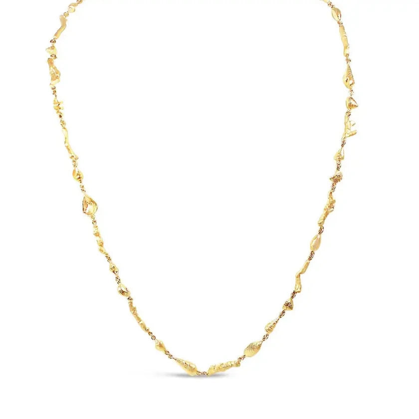 Continuous Coral and Shell Necklet