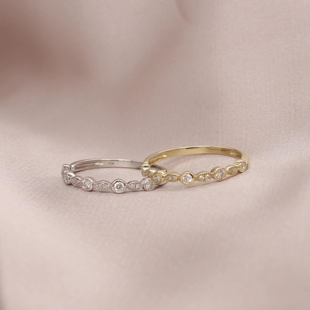 Delicate Diamond Stacker Ring