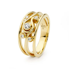 Slim Swirl | Pure Diamond Ring
