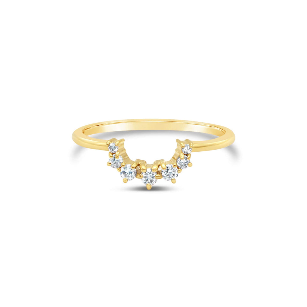 Gaia Halo Diamond Wedding Band by OLYV