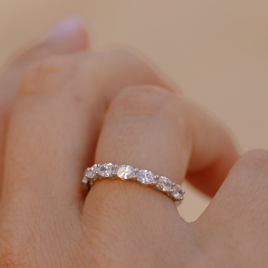 Eternity Oval Lab Diamond Ring by OLYV