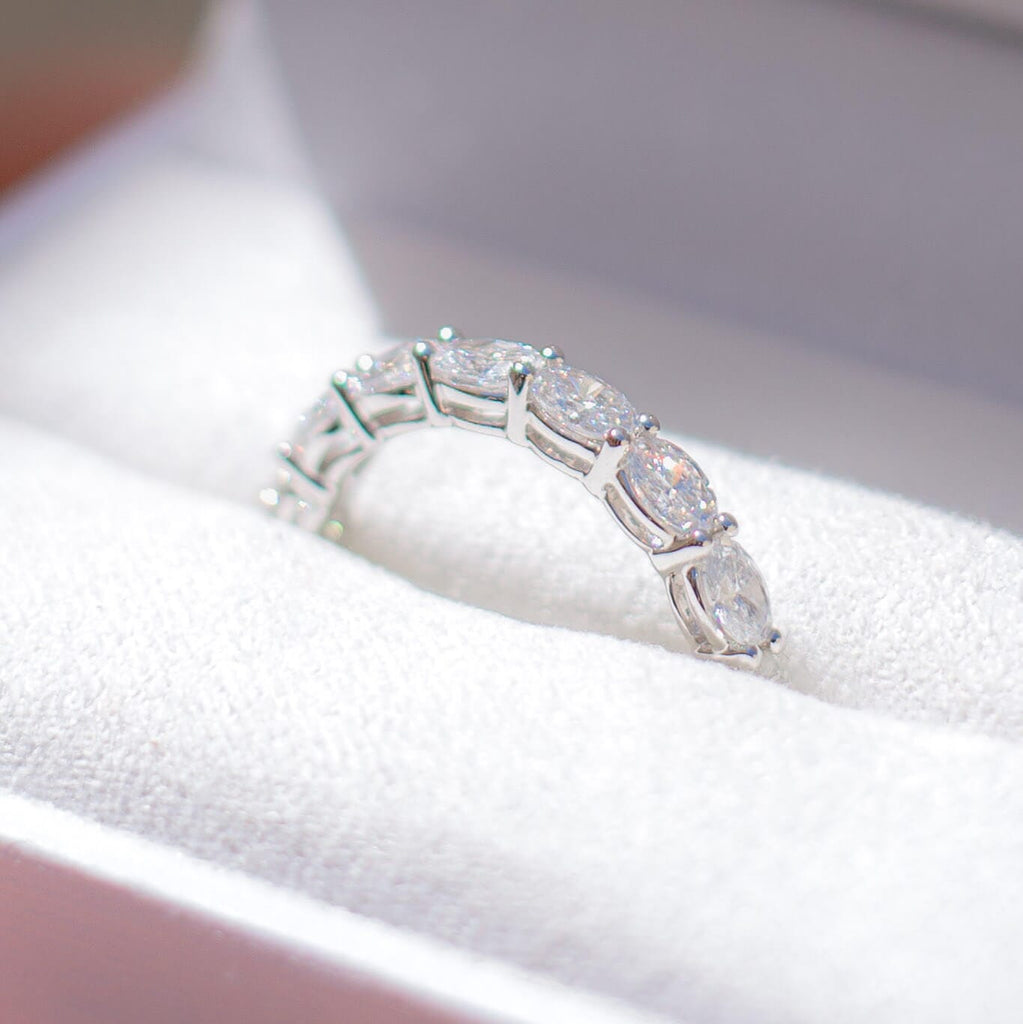 Eternity Oval Lab Diamond Ring by OLYV