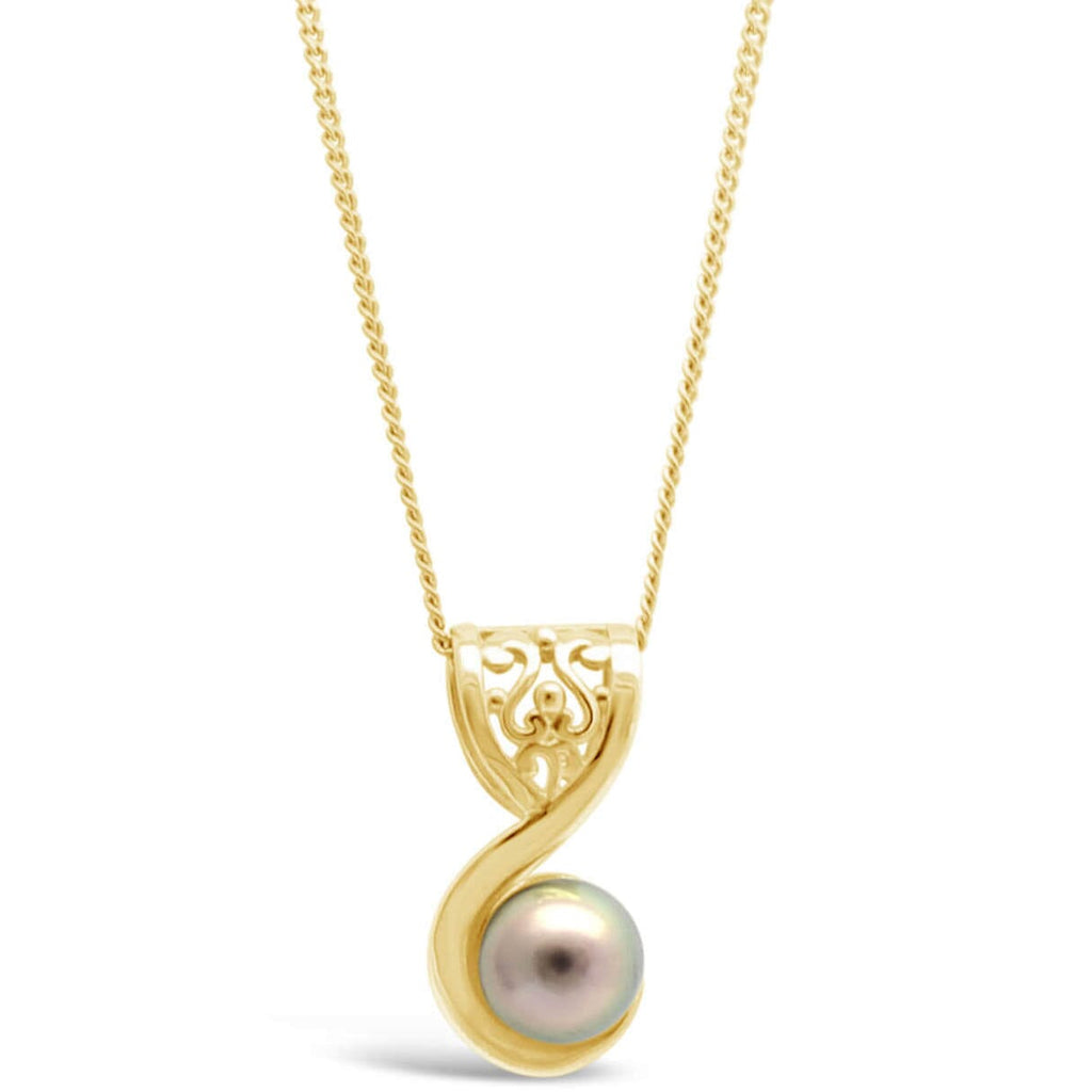 Filigree Swirl Pendant with Abrolhos Pearl