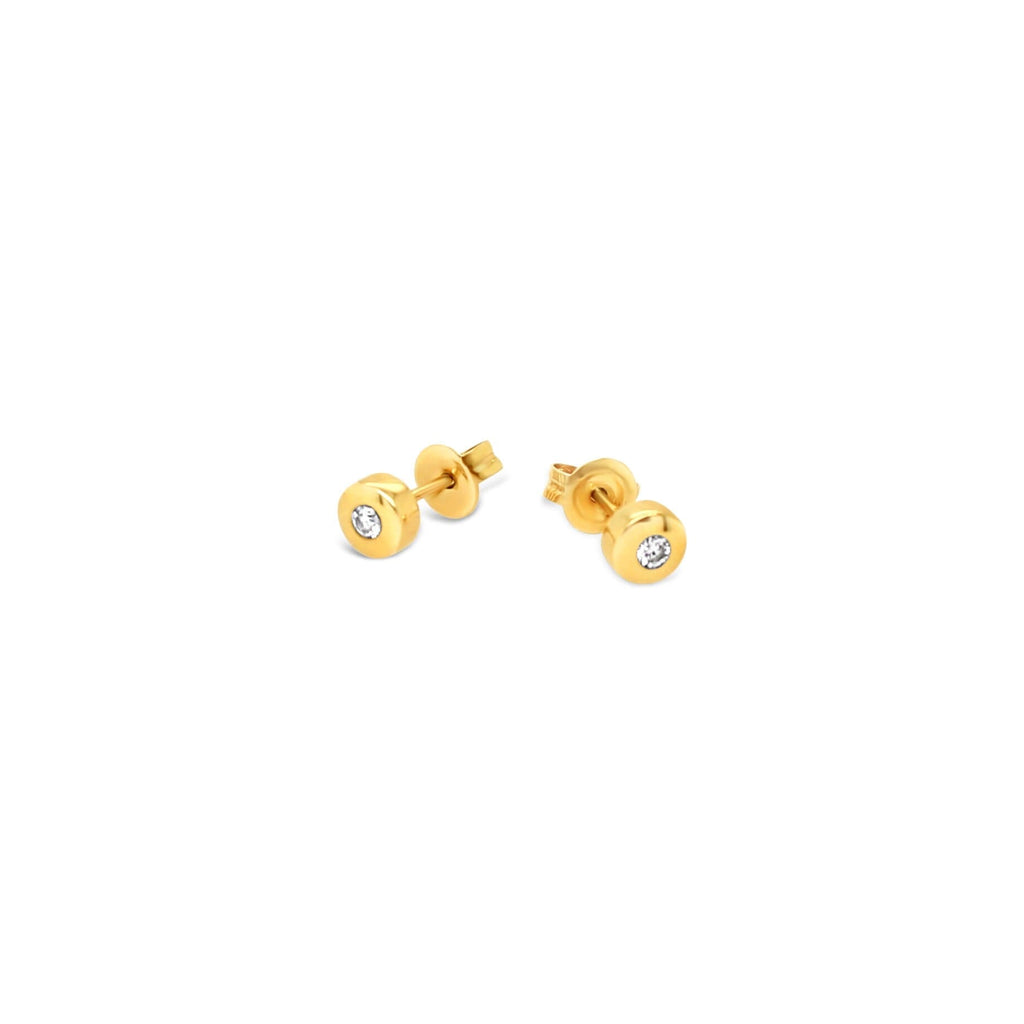 Gold Diamond Studs