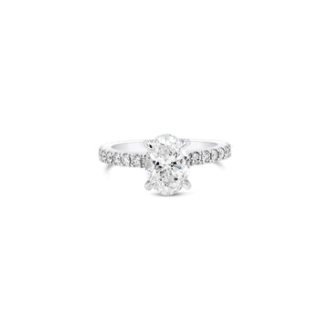 Oval Blush Diamond Ring