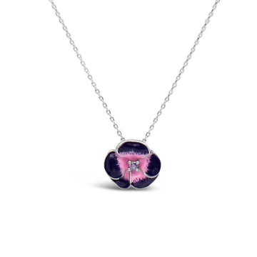 Latitude Enamel Flower Pendant