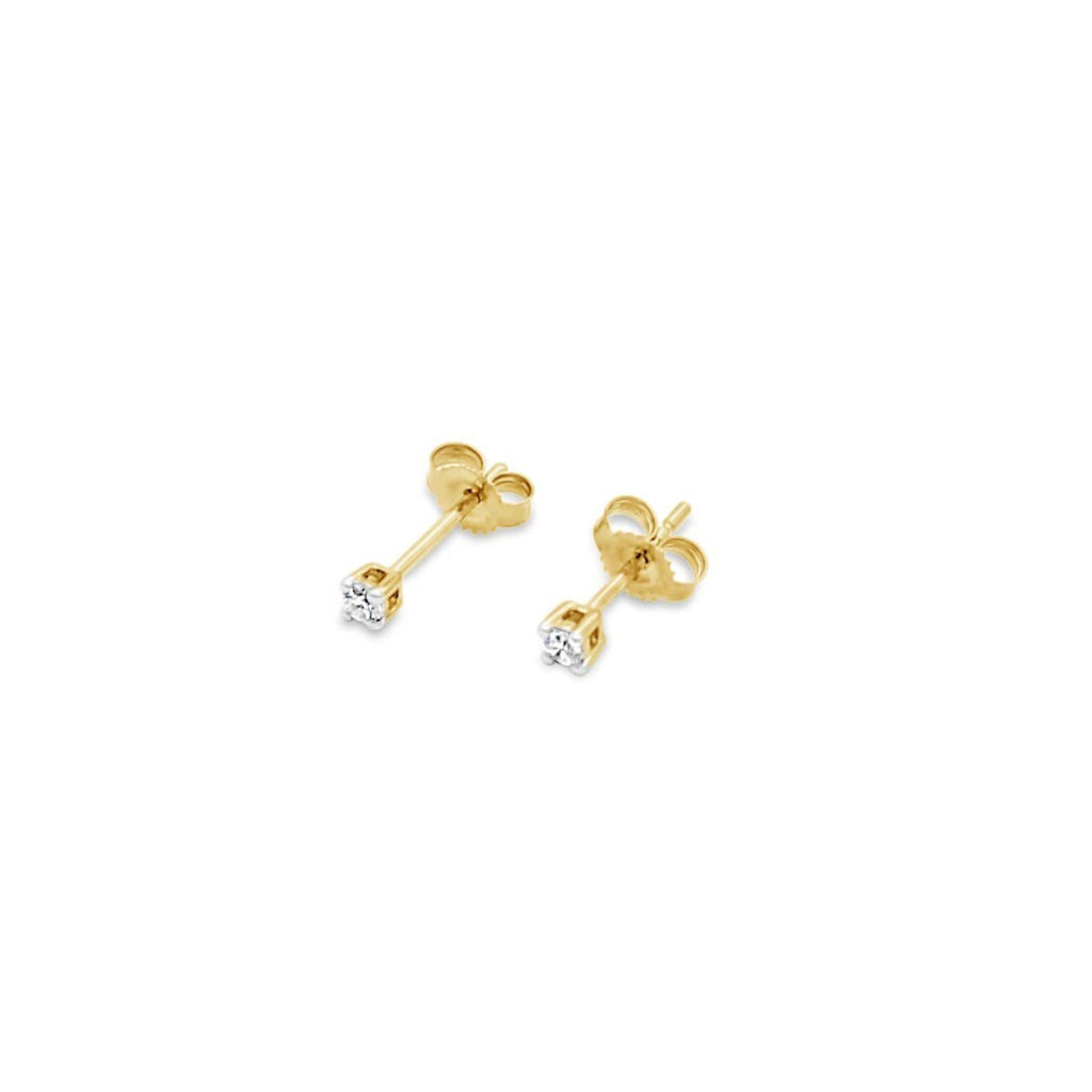 Discover the perfect accessory for any occasion - 9CT yellow gold stud earrings with a dazzling total carat weight of 0.10CT. Explore our collection at Latitude Jewellers today