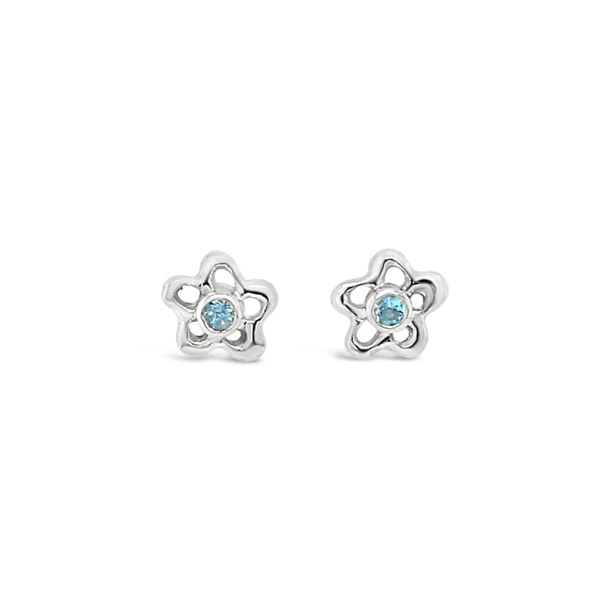 Geraldton Wax Aquamarine Earrings