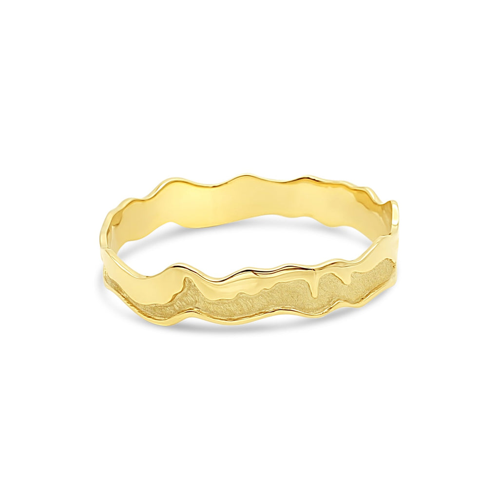 Island Bound Medium Width 9ct Yellow Gold Pelsaert Bangle