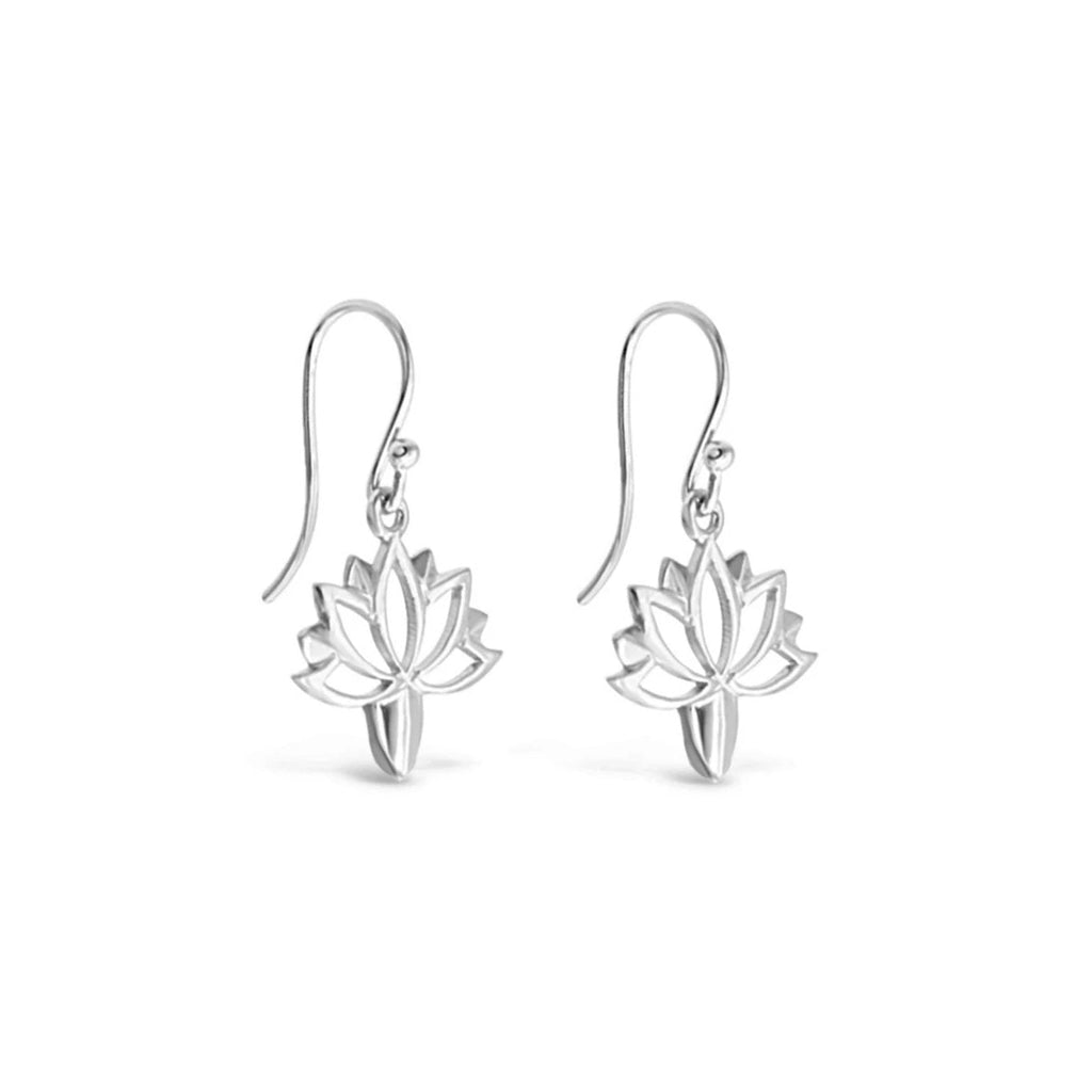 Lotus Sterling Silver Earrings