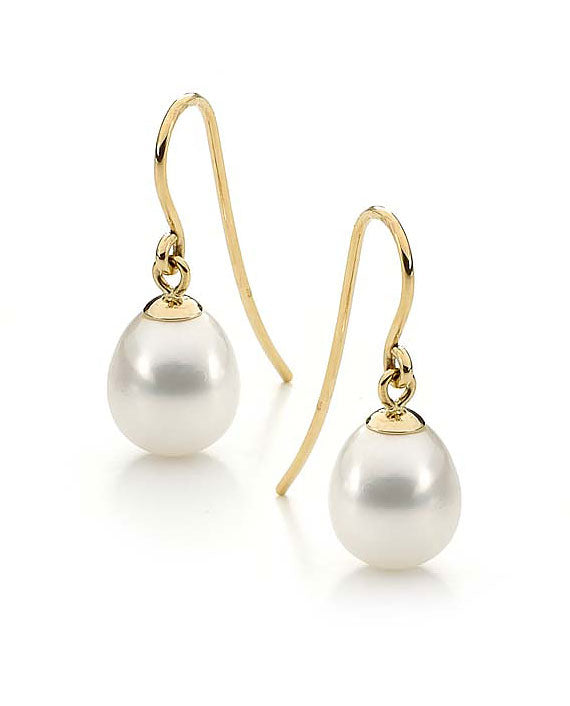 Gold Hook Freshwater Pearl Drops