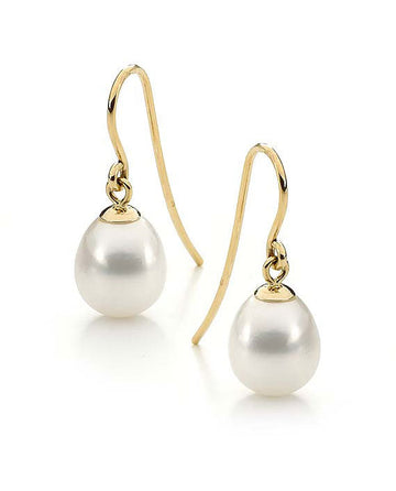 Gold Hook Freshwater Pearl Drops
