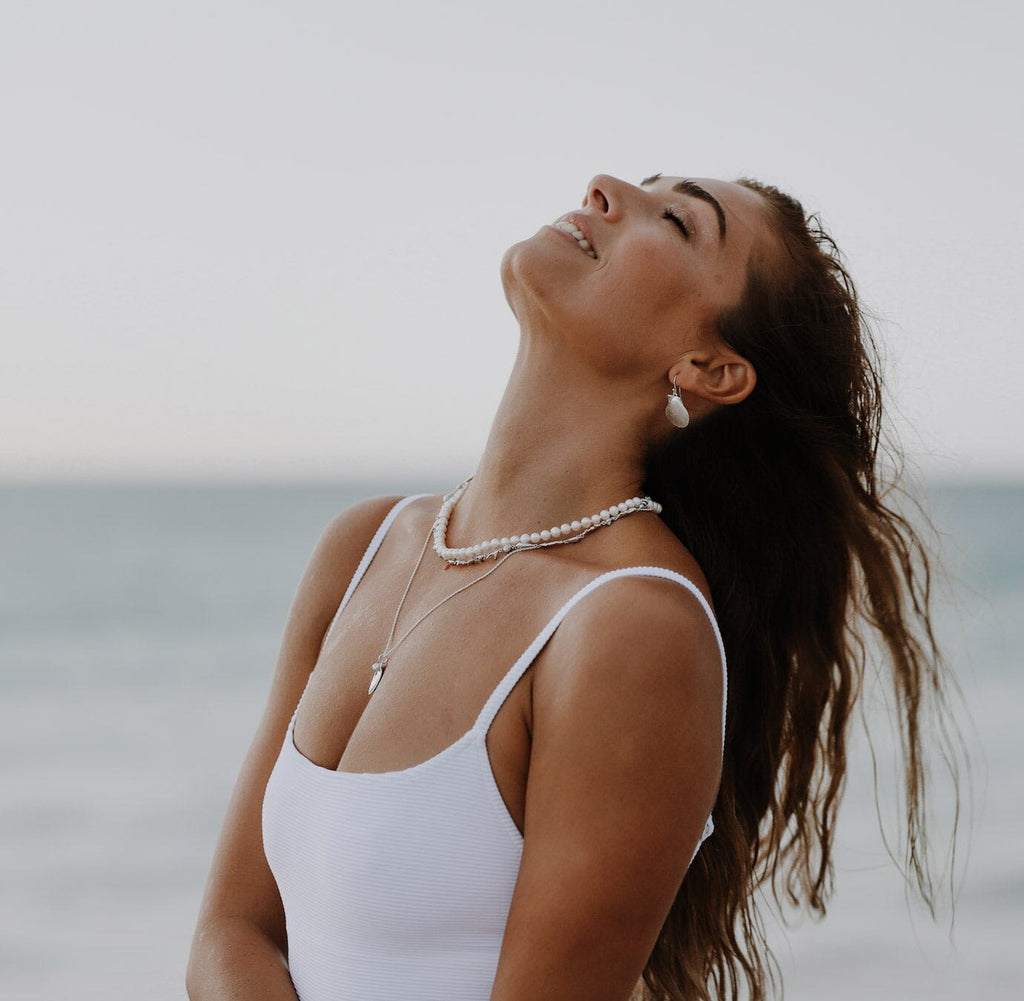 Scallop Earrings Silver