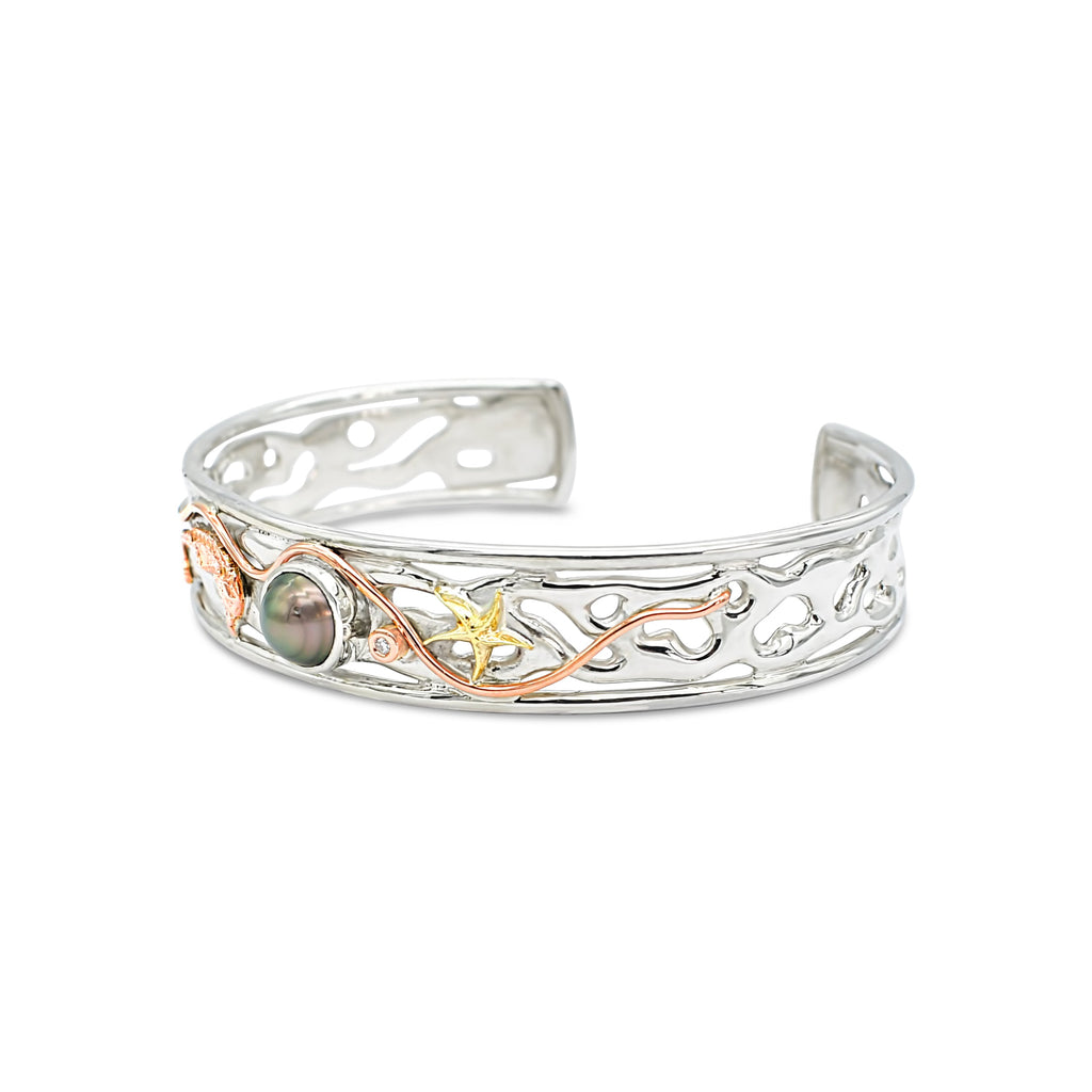 Ocean Seahorse Coral Cuff