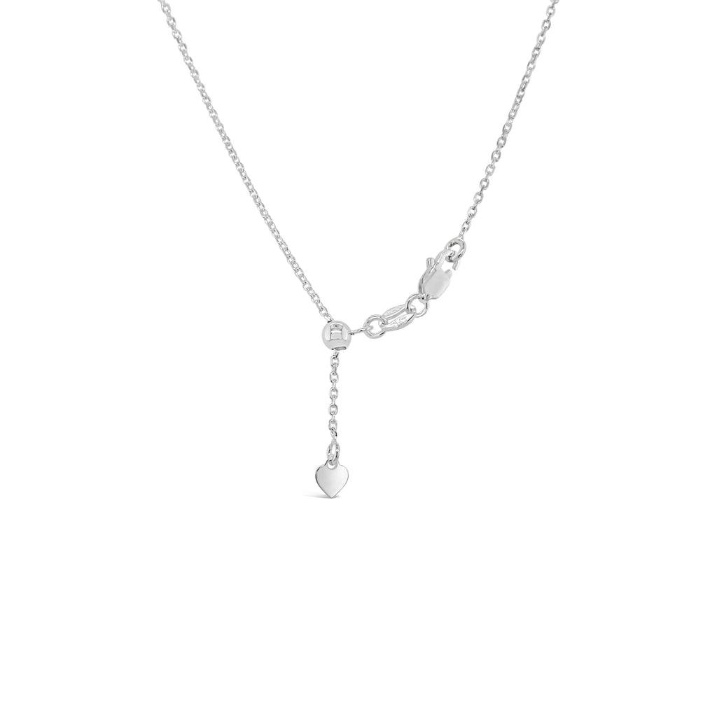 Sterling Silver Adjustable Slider Pendant featuring a South Sea Pearl