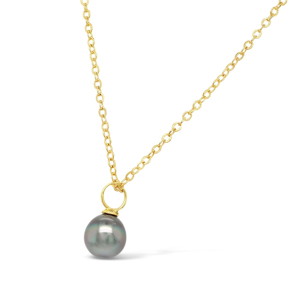 Solitaire Abrolhos Island Black Pearl Pendant