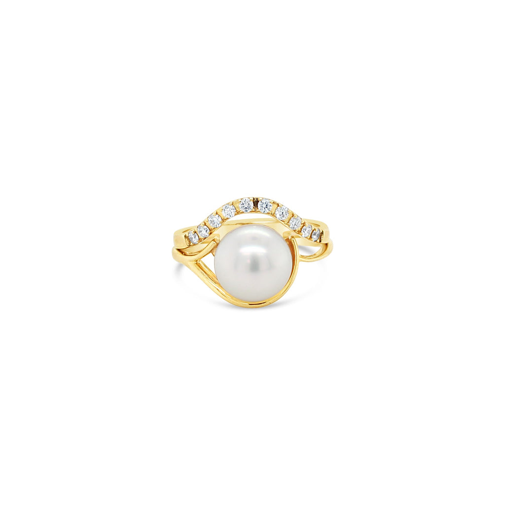 Bardot South Sea Pearl Ring in Yellow Gold