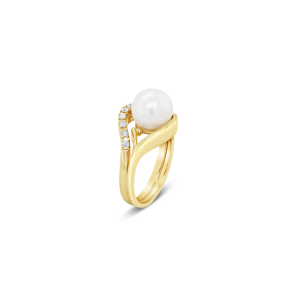Bardot South Sea Pearl Ring in Yellow Gold