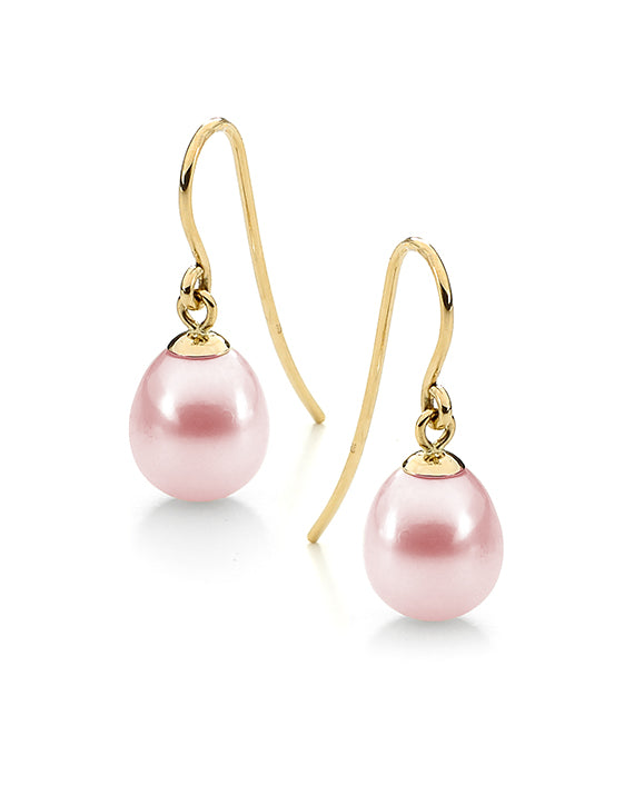 Gold Hook Freshwater Pearl Drops
